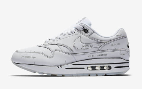 Nike Air Max 1“White Schematic”将于7月13日正式发布 还在等什么!买它! 货号:CJ4286-100