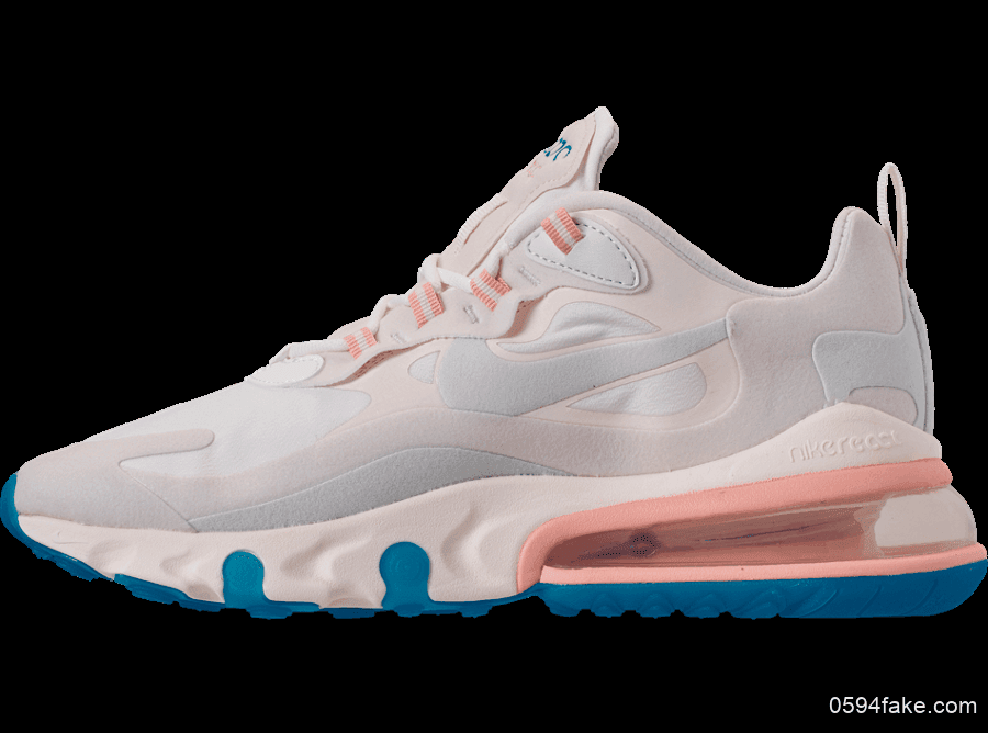 Nike Air Max 270 React“Summit White”耐克全新Max270属于夏天的配色 货号：AO4971-100
