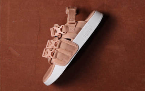 Puma Leadcat YLM HAN 彪马联名凉鞋肉粉真标原标原盒 货号：365630-06