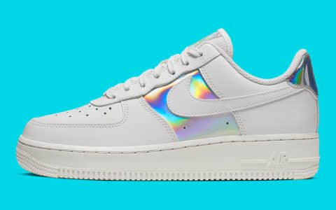 Nike Air Force 1 Low彩虹镭射低帮空军一号 幻彩视觉超高享受 货号:CJ9704-100