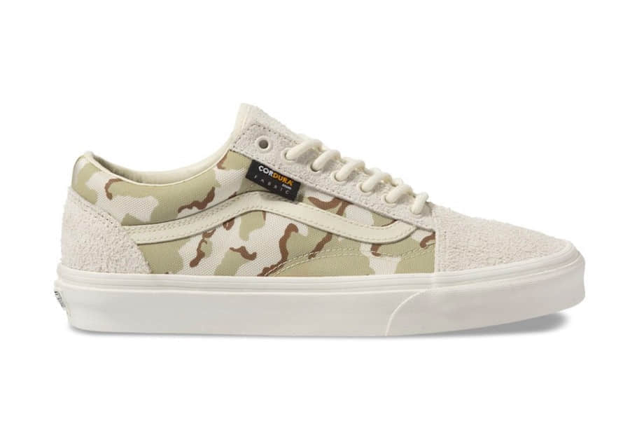 Vans与Cordura合作打造全新的Old Skool和Sk8-Hi并推出“Desert Camo”配色,你看如何?