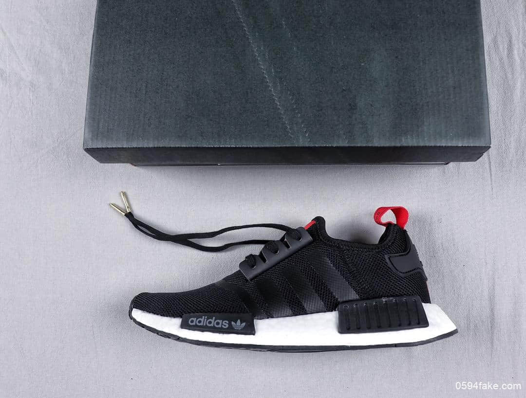 阿迪达斯Adidas NMD R1 Primeknit Triple Black顶级巴斯夫真爆真标针织联名款时尚潮流休闲运动潮鞋 货号：B42087