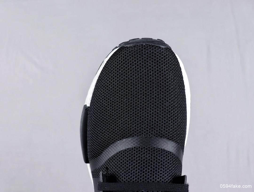 阿迪达斯Adidas NMD R1 Primeknit Triple Black顶级巴斯夫真爆真标针织联名款时尚潮流休闲运动潮鞋 货号：B42087