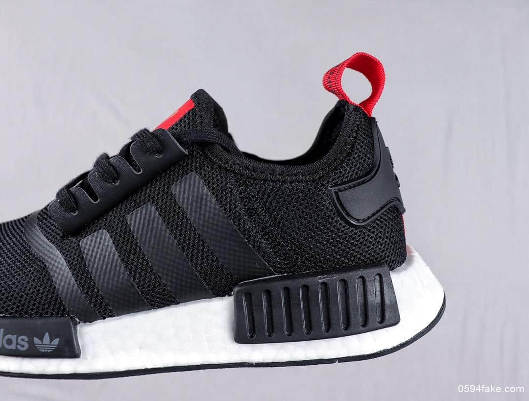 阿迪达斯Adidas NMD R1 Primeknit Triple Black顶级巴斯夫真爆真标针织联名款时尚潮流休闲运动潮鞋 货号：B42087