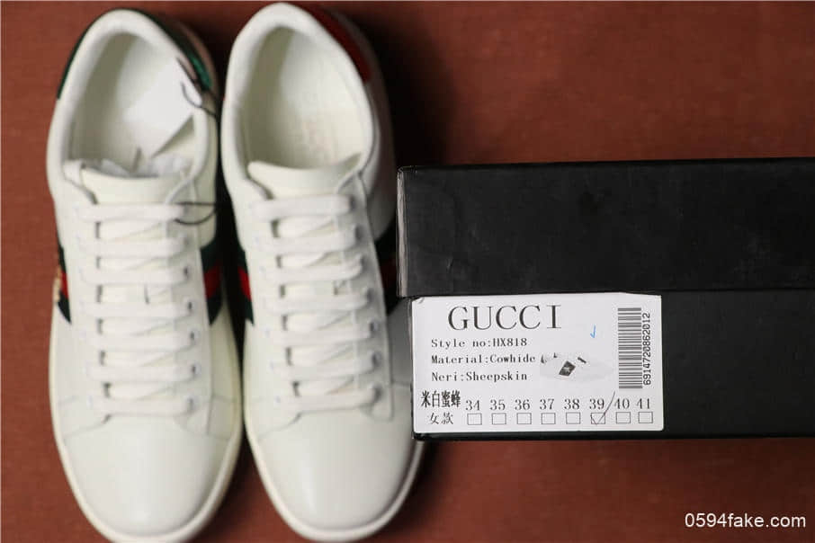 Gucci古驰小蜜蜂东莞最高品质无胶头层原鞋开模3D工艺打造