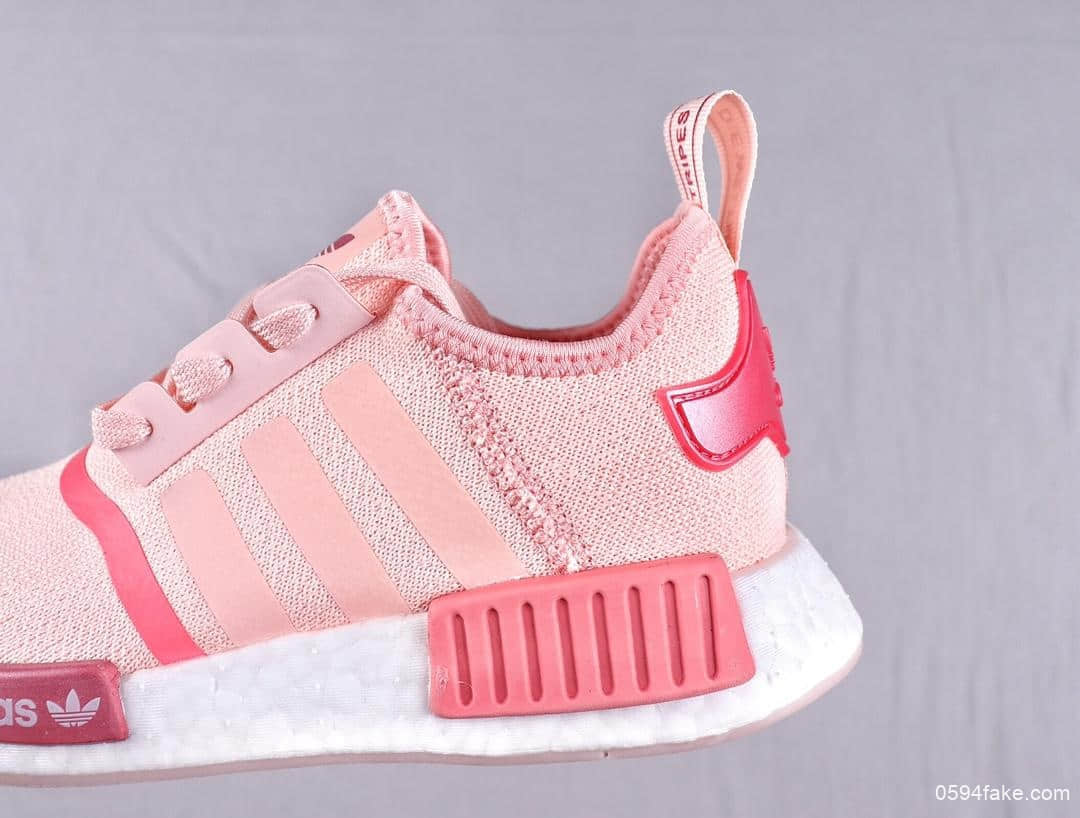 阿迪达斯Adidas NMD R1 Primeknit Triple Black针织面原装进口Boost原料高密度弹性针织首发新配色 货号:EG5647