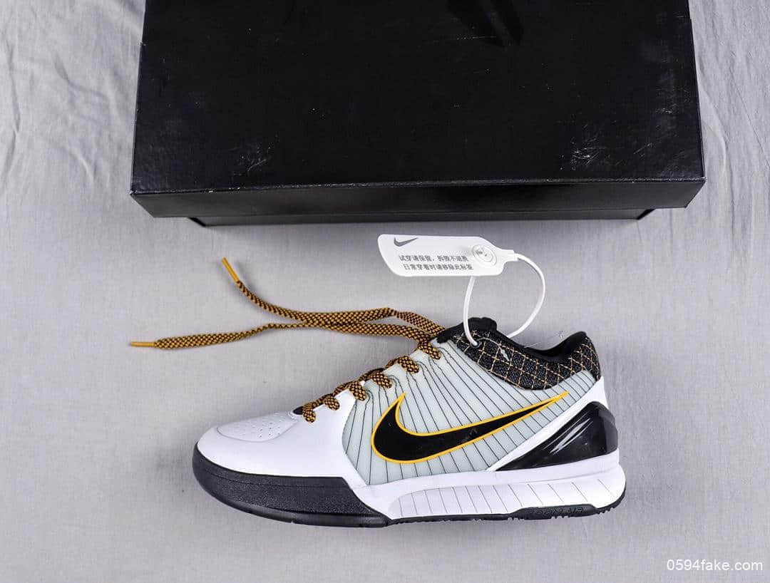 科比Nike Zoom Kobe 4科比4代公司级高品质原盒原标实战篮球战靴 货号:AV6339-101