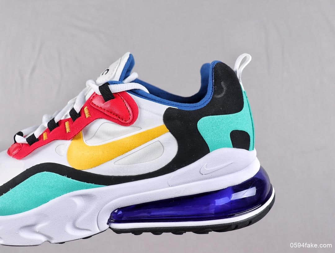 耐克Nike Air Max 270 React Bauhaus全网终端首发新款新配色真标高品质Max270气垫鞋 货号:AO4971-002