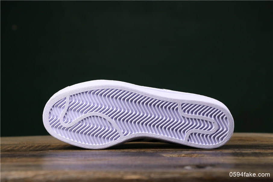 阿迪达斯Adidas SUPERSTAR SLIP ON W S贝壳头公司级交叉绑带白黑条纹时尚情侣休闲板鞋 货号:AC8581