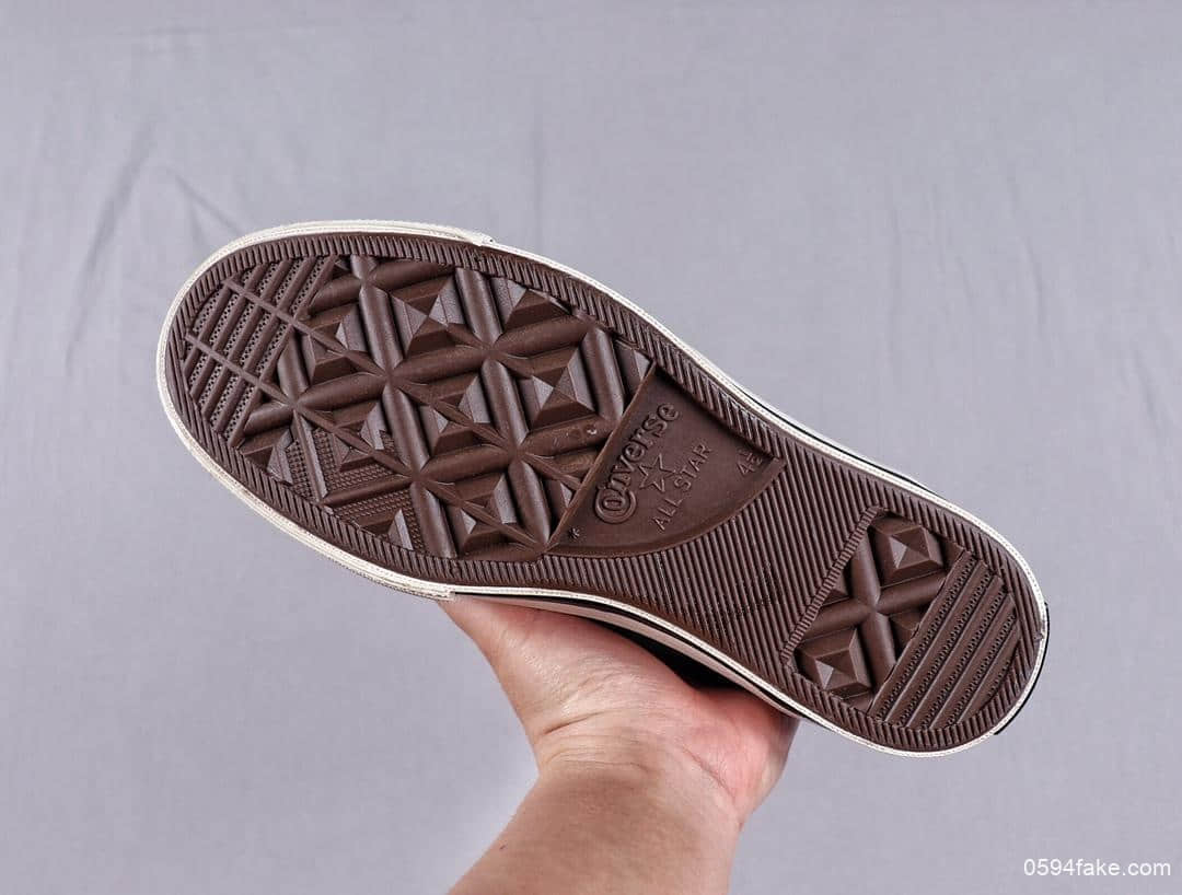 匡威Converse Chuck 1970s Parkway Floral帆布休闲板鞋真标硫化蓝底立体3D鞋标 货号:164077C