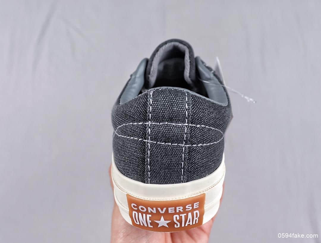 匡威Converse One Star Sunbaked杰克一星木村系列高弹软底帆布鞋情侣款 货号:164360C