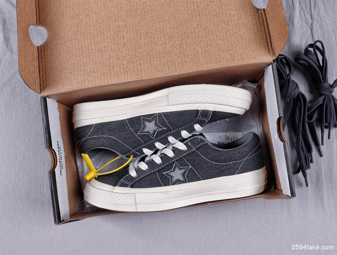 匡威Converse One Star Sunbaked杰克一星木村系列高弹软底帆布鞋情侣款 货号:164360C