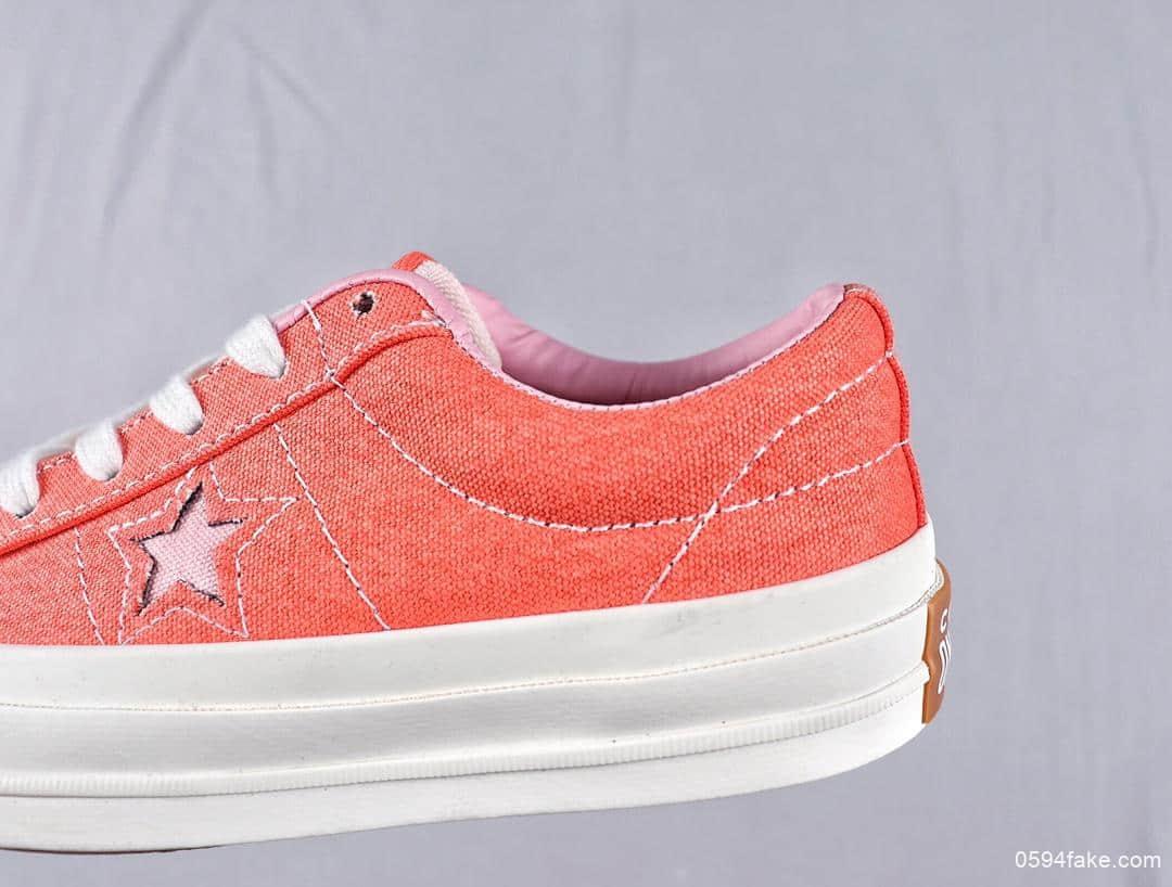 匡威Converse One Star Sunbaked真标硫化高版本低帮板鞋木村一星 货号:164362C