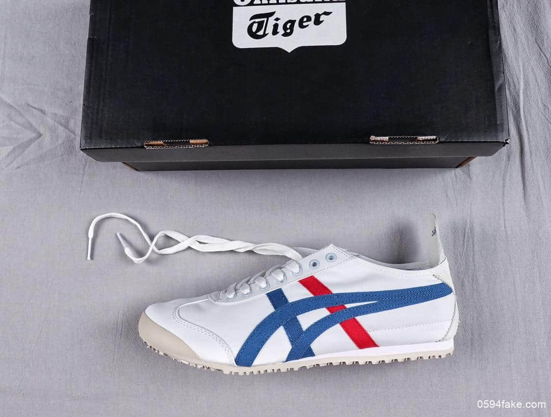 亚瑟士Onitsuka Tiger Mexico 66公司级鬼冢虎系列原装透气帆布鞋原装四联吊牌中底钢印 货号:TH1B2N-0143