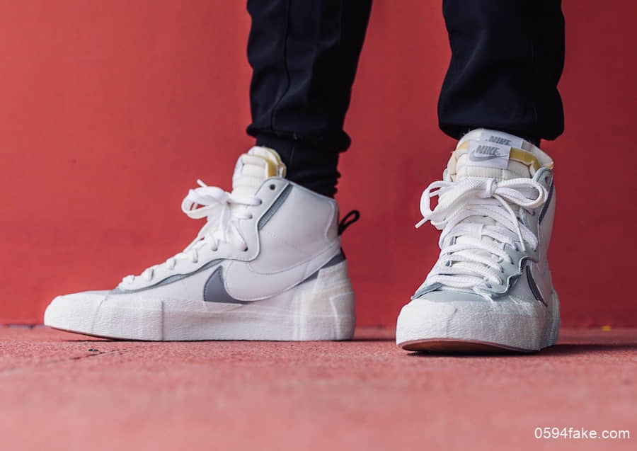 Sacai x Nike Blazer Mid新配色“Wolf Grey”!百搭中性色调! 货号:BV8072-100