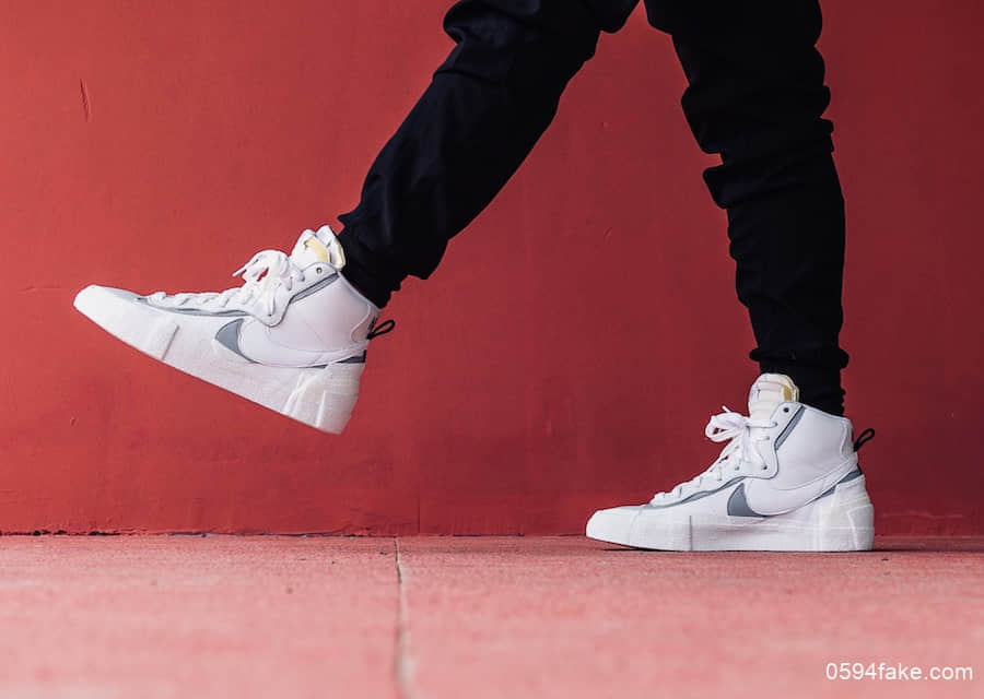 Sacai x Nike Blazer Mid新配色“Wolf Grey”!百搭中性色调! 货号:BV8072-100