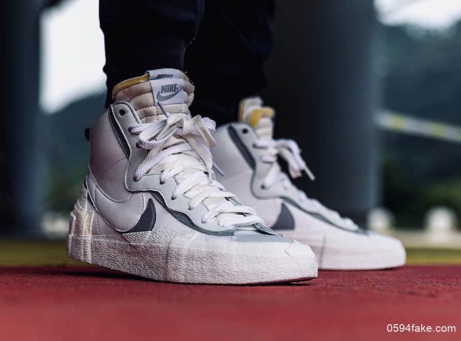 Sacai x Nike Blazer Mid新配色“Wolf Grey”!百搭中性色调! 货号:BV8072-100