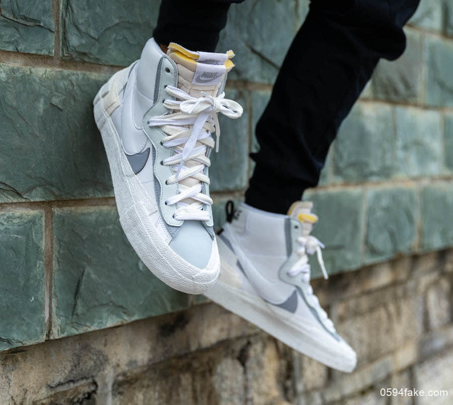 Sacai x Nike Blazer Mid新配色“Wolf Grey”!百搭中性色调! 货号:BV8072-100