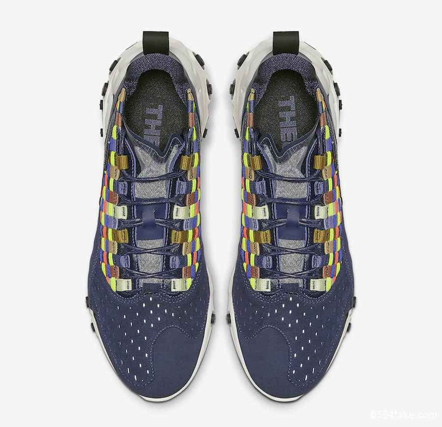 Nike React Sertu迎来新配色!多彩编织你能hold住吗? 货号:AT5301-400