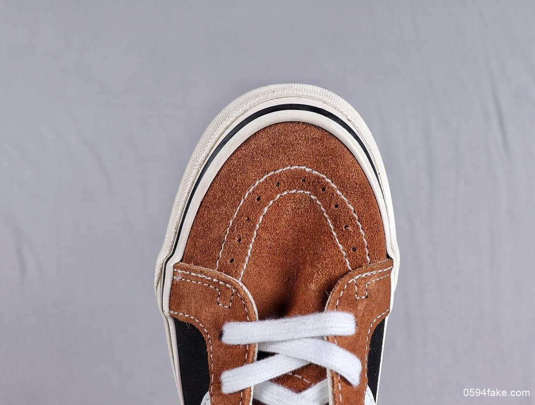 万斯Wans SK8 HI真标硫化工艺原厂DT钢印带半码安纳海姆系列复古高帮板鞋 货号:VN0A38GFUQ2