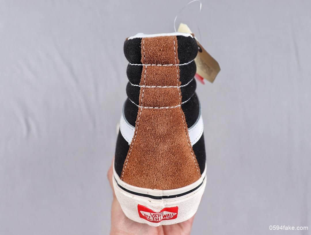 万斯Wans SK8 HI真标硫化工艺原厂DT钢印带半码安纳海姆系列复古高帮板鞋 货号:VN0A38GFUQ2
