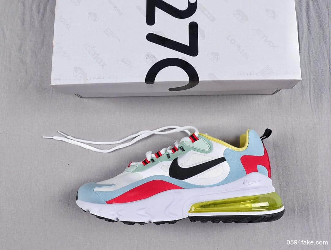 耐克Nike Air Max 270 React Bauhaus小红书爆款纯原版本Max270全网终端首发新款新配色 货号:AO6174-002