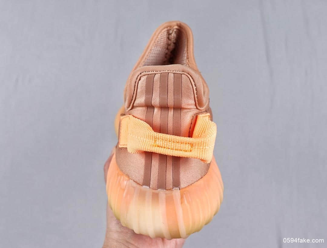 阿迪达斯Adidas Yeezy Boost 350 V2 Clay国外潮人定制款OG纯原反转美洲棕珊瑚橙巴斯夫原厂大底 货号:EG7490