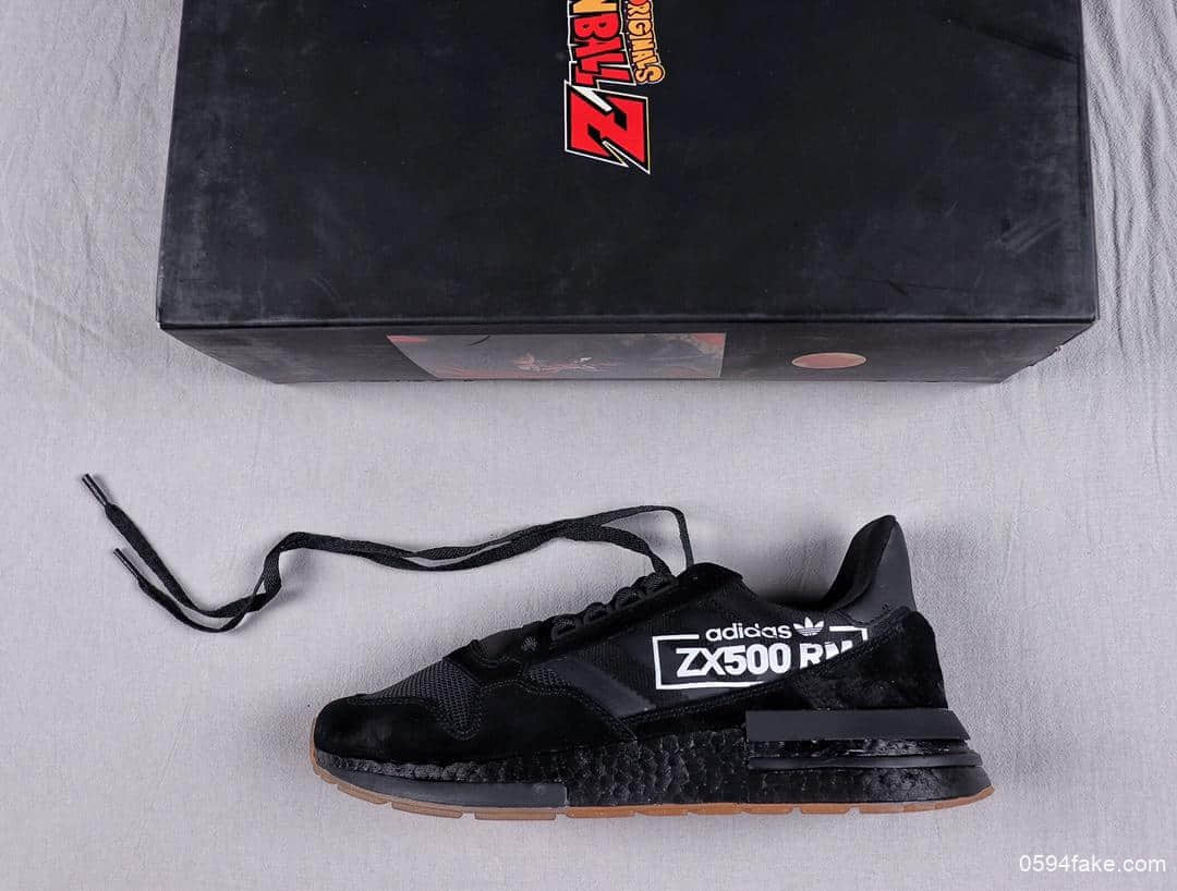 阿迪达斯Dragon Ball Z x Adidas ZX500 RM Boost SON GOKU ZX500公司级爆米花百搭复古慢跑鞋麂皮针织橙黑悟空七龙珠联名款 货号:BB7443