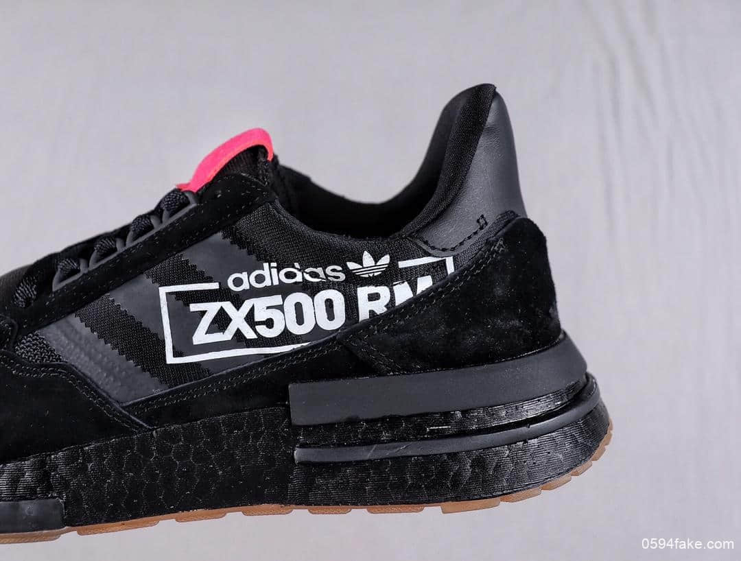 阿迪达斯Dragon Ball Z x Adidas ZX500 RM Boost SON GOKU ZX500公司级爆米花百搭复古慢跑鞋麂皮针织橙黑悟空七龙珠联名款 货号:BB7443