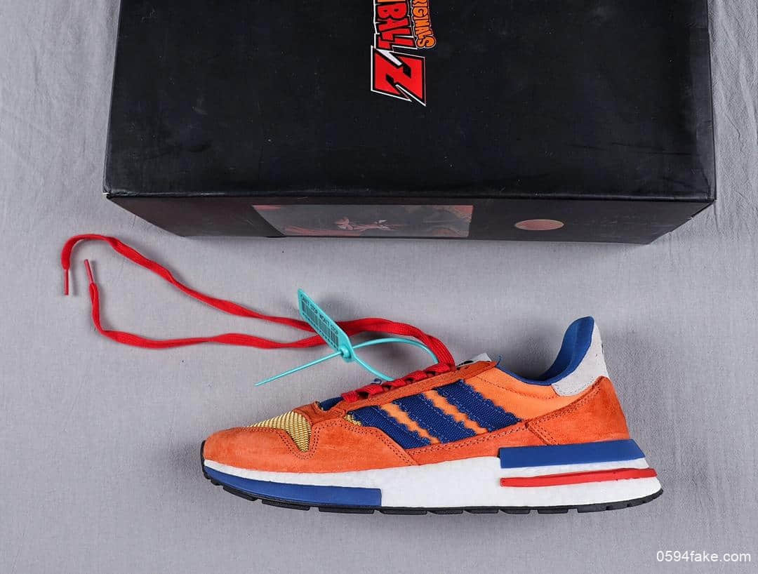 阿迪达斯Dragon Ball Z x Adidas ZX500 RM Boost SON GOKU ZX500公司级三叶草七龙珠联名款休闲鞋爆米花百搭休闲复古慢跑鞋 货号:D97046