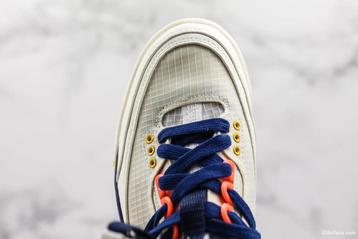 耐克Nike Air Jordan 3 RTR EXP Lite公司级AJ3白蓝配色透明蝉翼休闲穿搭文化篮球中筒靴 货号:BQ8394-100