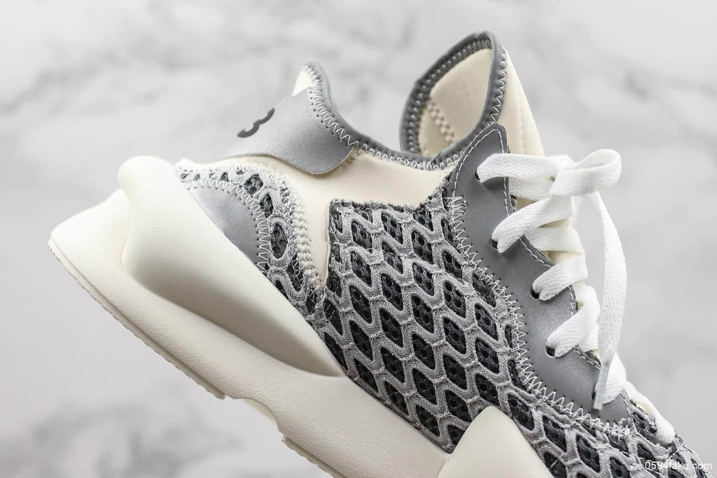 阿迪达斯Y-3 Kaiwa Chunky Sneakers三本耀司凯瓦系列纯原版本3M反光蜂窝呼吸网白网球黑复古百搭轻量休闲运动老爹慢跑鞋