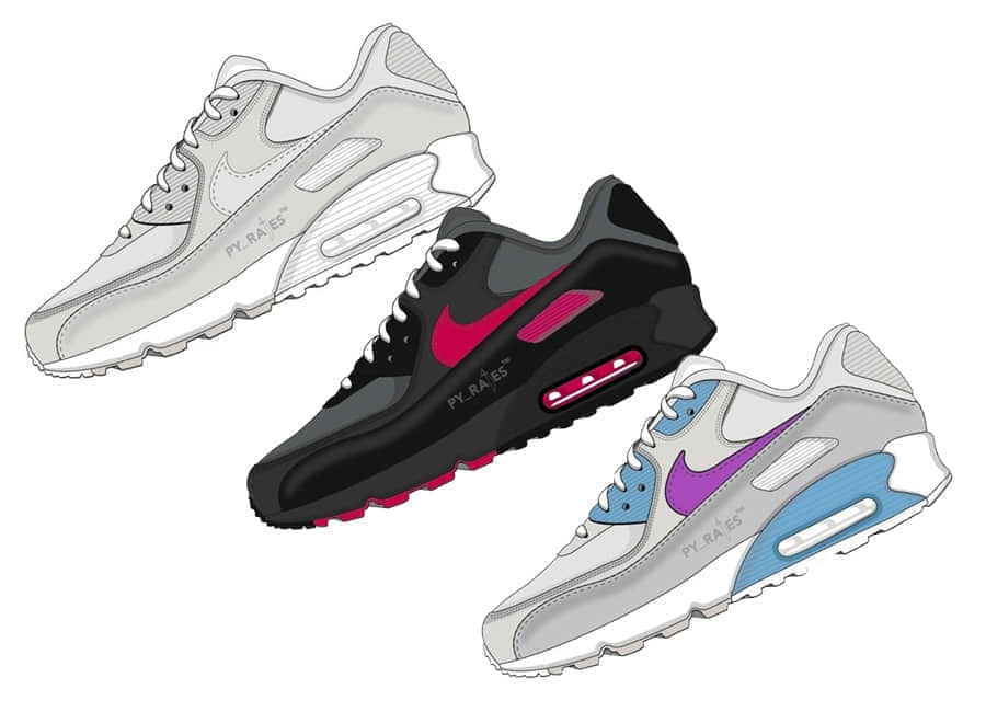 耐克全新Undefeated x Nike Air Max 90三款新配色将于2020年春季推出!