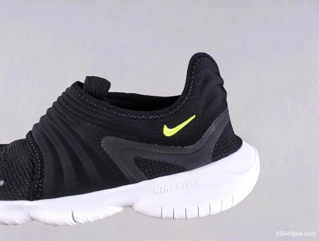 耐克Nike Free Rn Flyknit 3.0赤足轻便跑鞋功能赤足大底针织弹性原面无鞋带公司级版本 货号:AQ5707-001