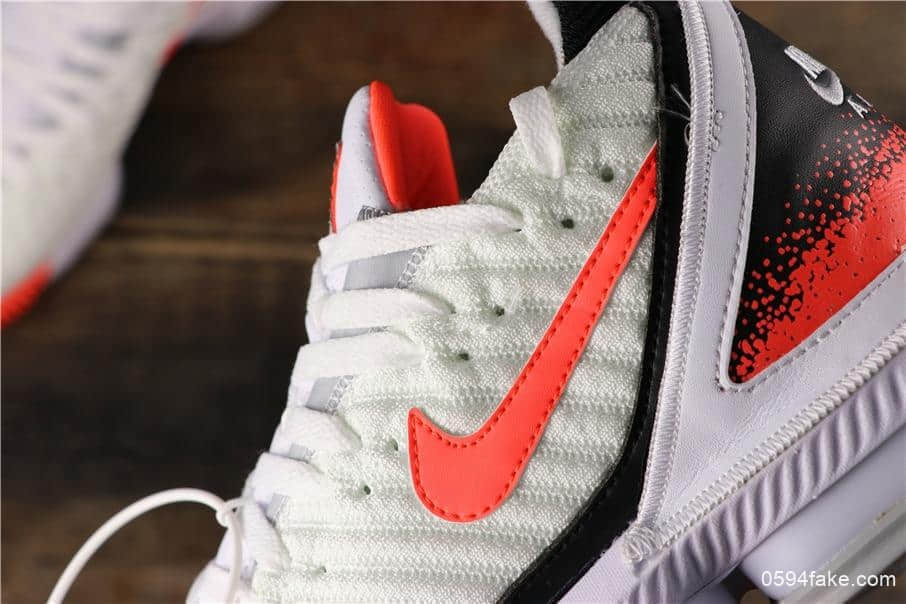 耐克LeBron XVI Hot Lava詹姆斯16代白粉热熔岩纯原版本实战运动篮球鞋 货号:CI1522-100