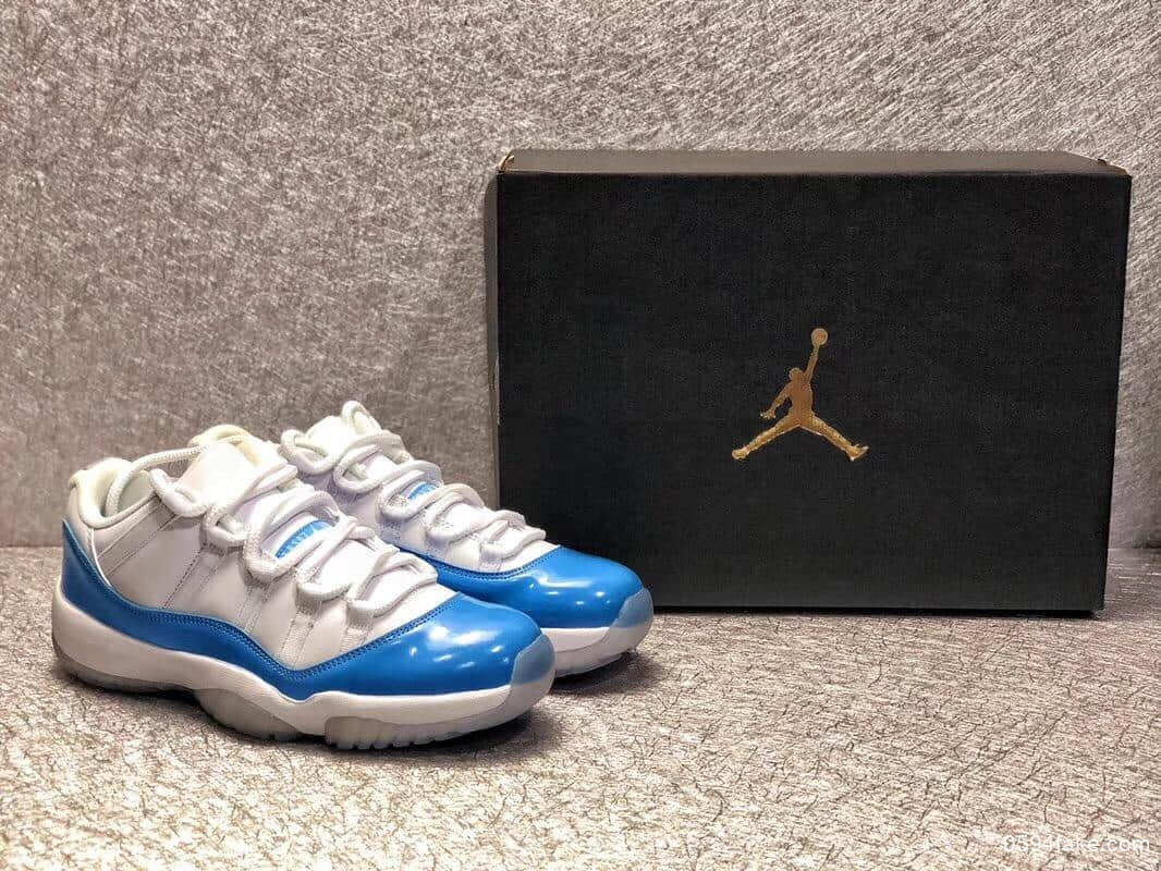 乔丹Air Jordan 11 Low Columbia纯原版本AJ11低帮原厂真碳实战篮球鞋 货号:528895-106