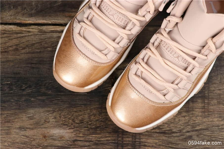 乔丹Air Jordan AJ11 Low Rose Gold玫瑰金AJ11女生专属配色低帮篮球鞋区别市面通货版本 货号:AH7860-105