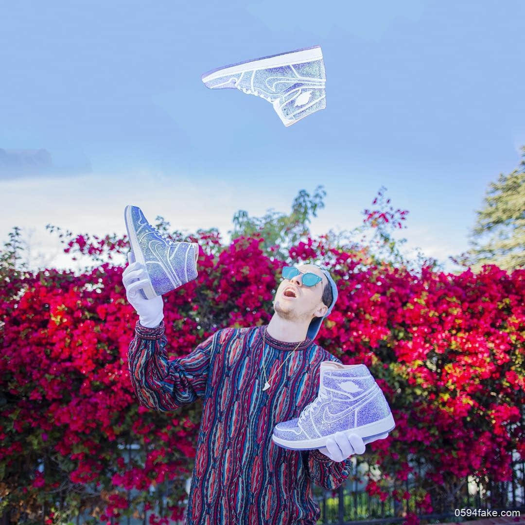 15000颗钻石手工镶嵌!极近奢华的北极光!这双Air Jordan 1“Northern Lights”为你打造一场视觉盛宴!