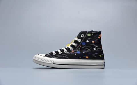 匡威Converse Chuck 70张艺兴同款涂鸦手绘公司级三星标高帮男女帆布鞋 货号:162210C