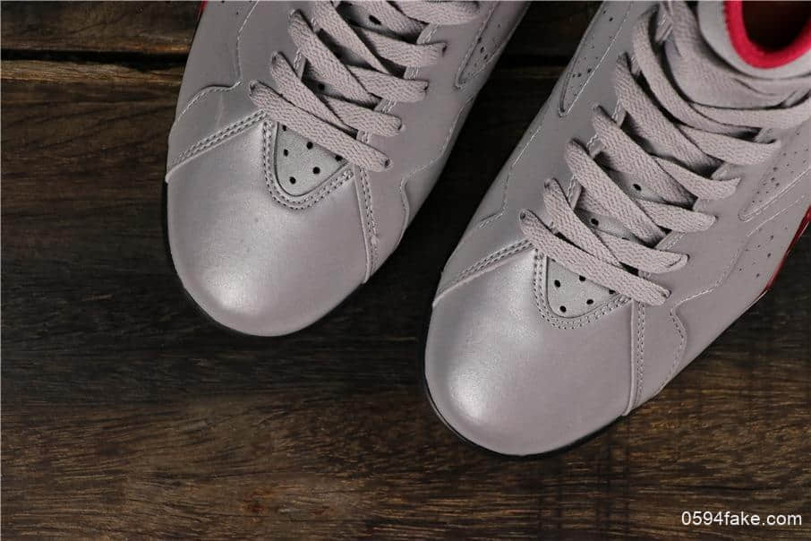 乔丹Air Jordan 7 Reflections of A Champion纯原版本反射银三连冠乔丹7代高帮实战篮球鞋 货号:BV6281-006