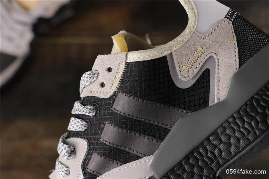 阿迪达斯Adidas Nite Jogger 2019 Boost真标高品质夜行者男鞋黑橙运动经典跑步鞋 货号:BD7933