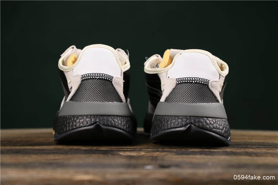 阿迪达斯Adidas Nite Jogger 2019 Boost真标高品质夜行者男鞋黑橙运动经典跑步鞋 货号:BD7933