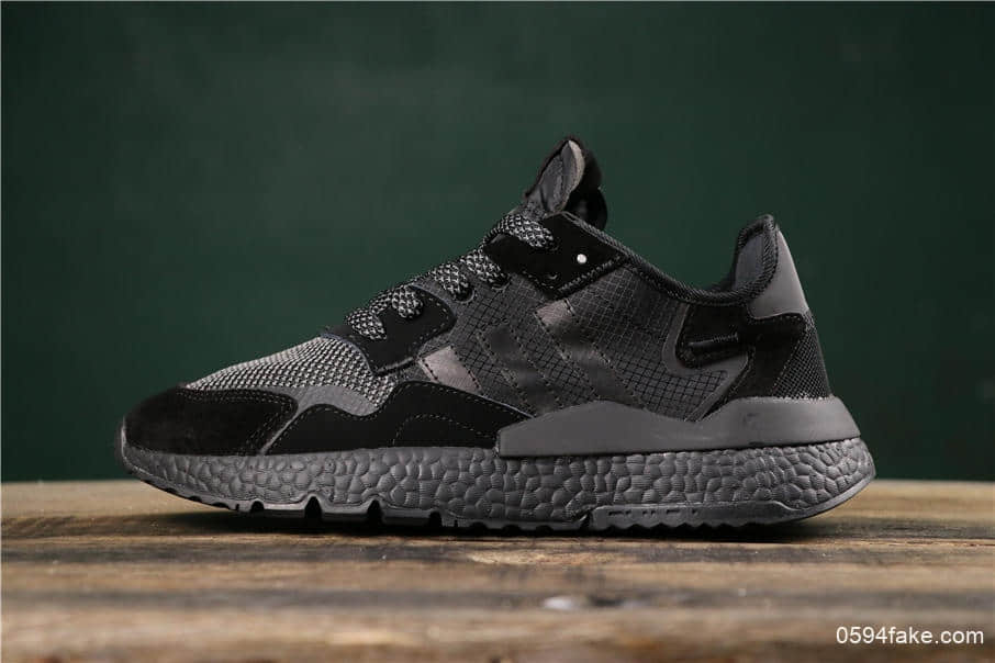 阿迪达斯Adidas Nite Jogger 2019真标高品质夜行者复古跑鞋原厂材料原厂真爆大底3M反光设计 货号:CG7098