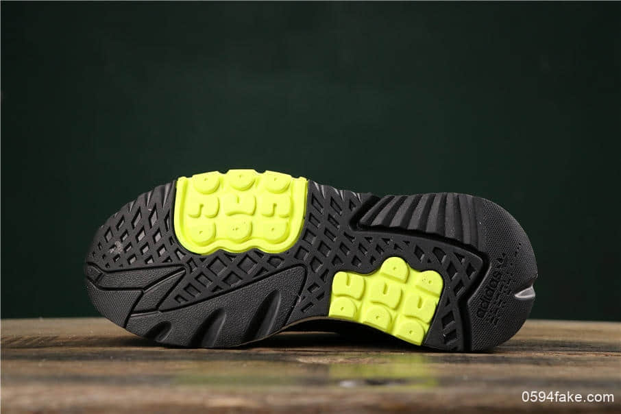 阿迪达斯Adidas Nite Jogger 2019 Boost夜行者真标高品质王嘉尔同款炫彩反光上海限定配色复古休闲运动跑鞋 货号:EG2202