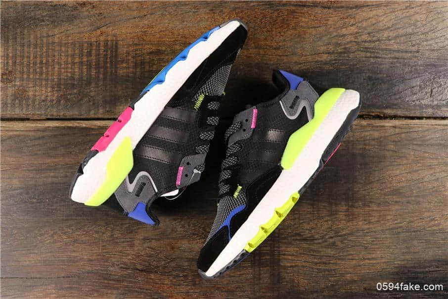 阿迪达斯Adidas Nite Jogger 2019 Boost夜行者网布搭配麂皮拼接打造鞋面真标高品质原厂大底 货号:EE9462