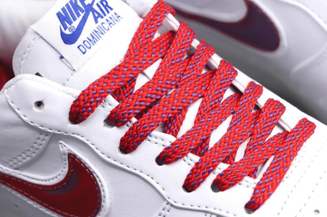 Nike Air Force 1 De Lo Mio炫彩鸳鸯红蓝白 耐克公司级空军一号多米尼加正确水晶果冻底抽屉原盒 货号：BQ8448-100