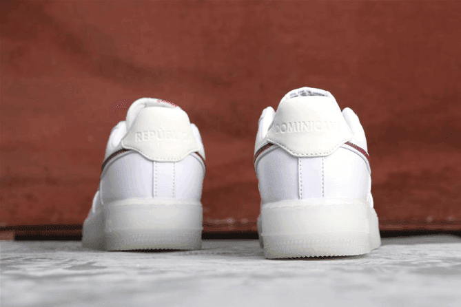 Nike Air Force 1 De Lo Mio炫彩鸳鸯红蓝白 耐克公司级空军一号多米尼加正确水晶果冻底抽屉原盒 货号：BQ8448-100