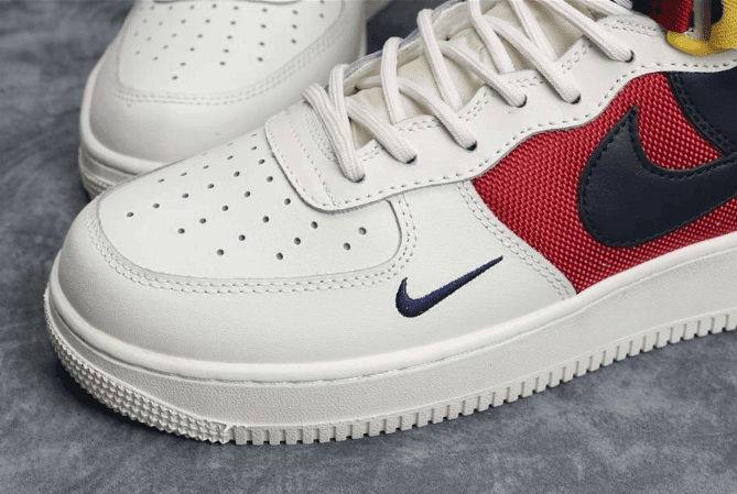 Nike Air Force 1 Nautical Redux红白蓝 耐克真标世界杯航海板鞋 货号：AR5395-100