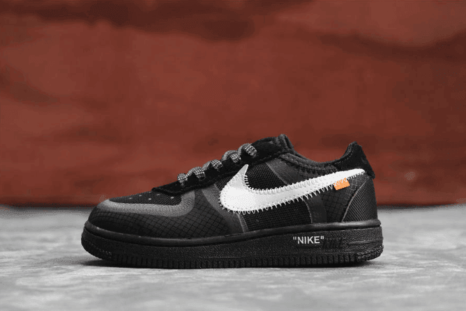 Nike Air Force 1 TD酷黑 耐克空军一号高品质真标OW联名2.0童鞋 货号:BV0853-001