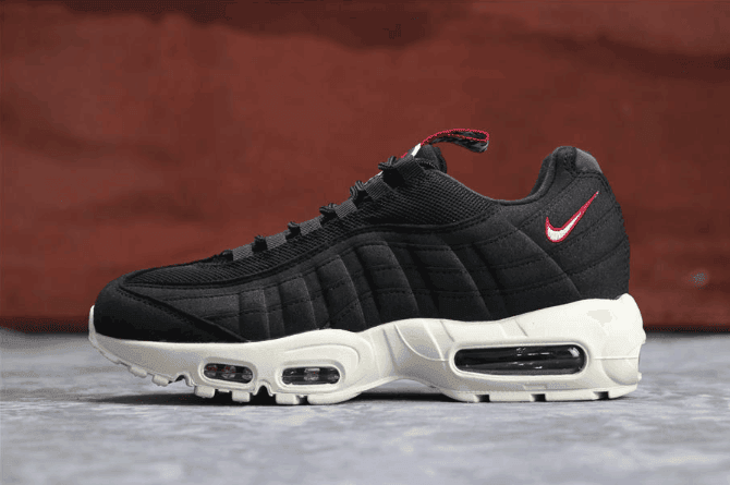 Nike Air Max 95 Pull Tab Pack TT黑白色 耐克公司级子弹系列95串标内置黑白气垫 货号：AJ1844-002